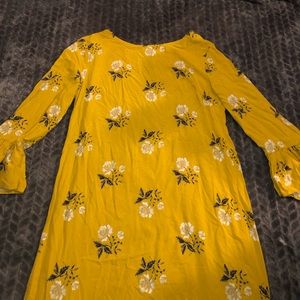 YELLOW FLORAL DRESS